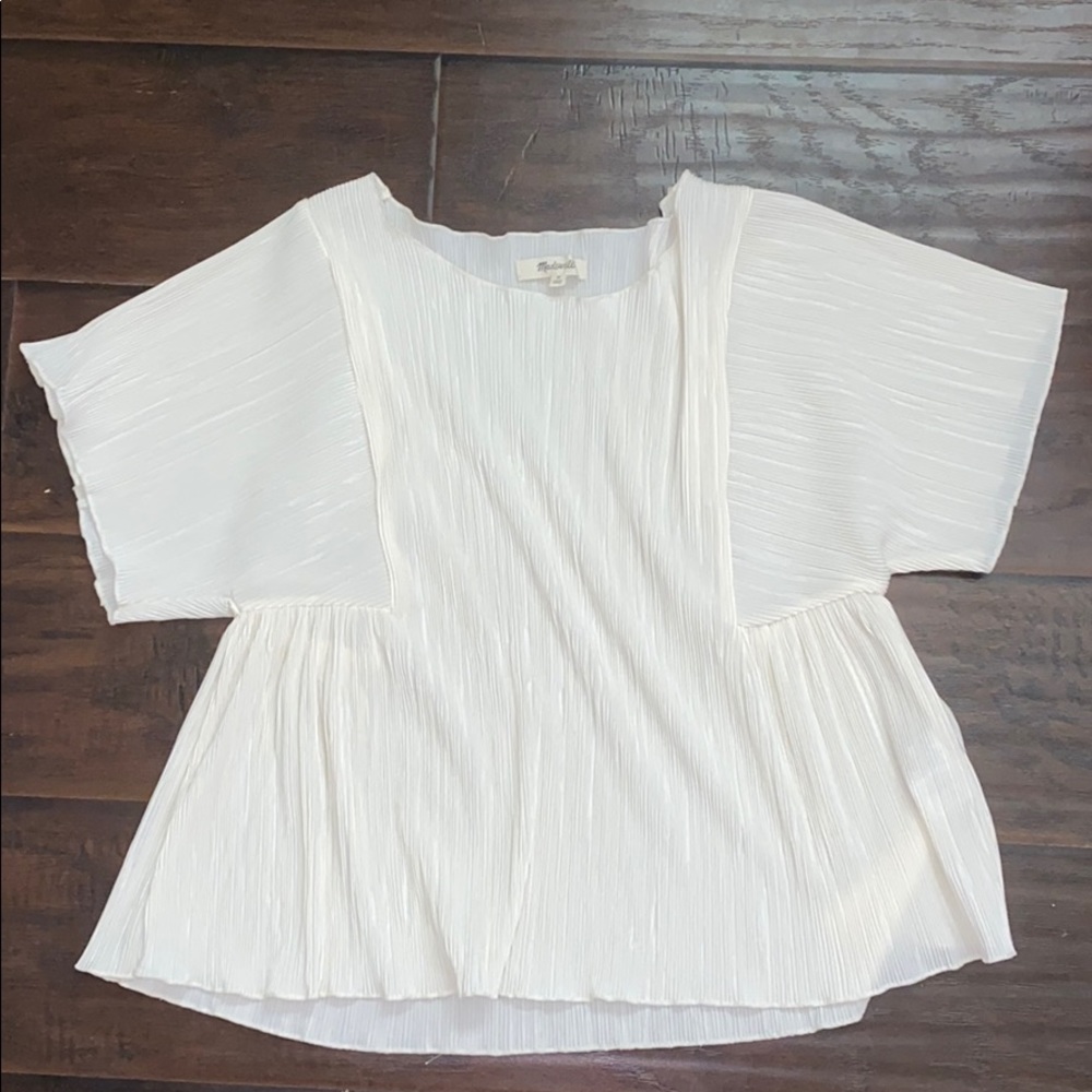 Madewell pleated blouse
